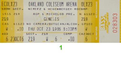 Genesis Vintage Ticket