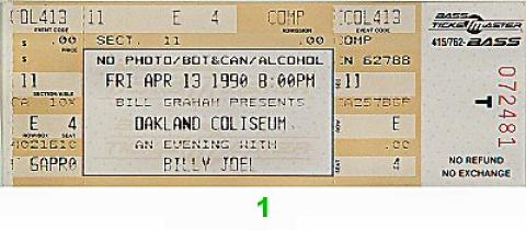 Billy Joel Vintage Ticket