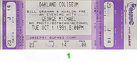 George Michael Vintage Ticket