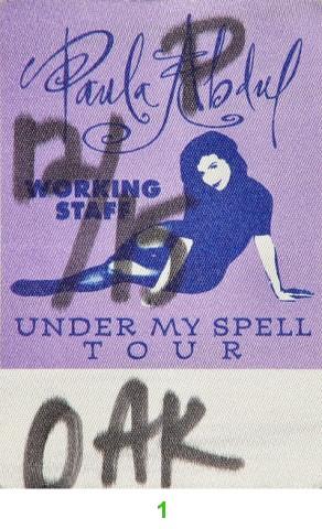 Paula Abdul Backstage Pass