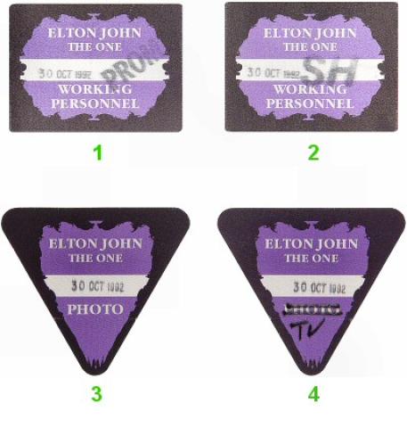Elton John Backstage Pass