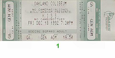 Kiss Vintage Ticket