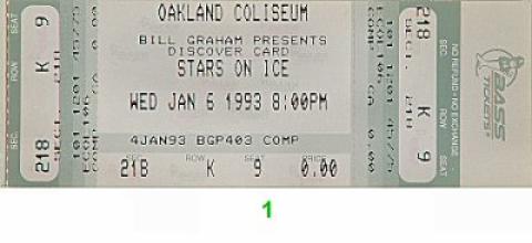 Stars on Ice Vintage Ticket