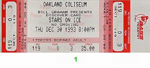 Stars on Ice Vintage Ticket