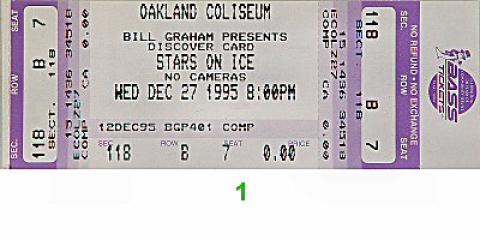 Stars on Ice Vintage Ticket