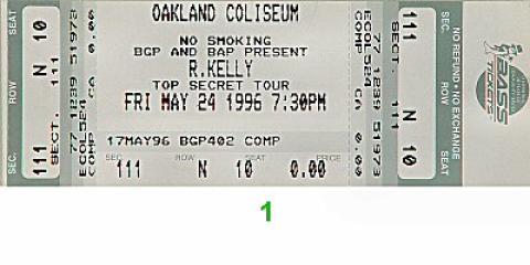 R. Kelly Vintage Ticket
