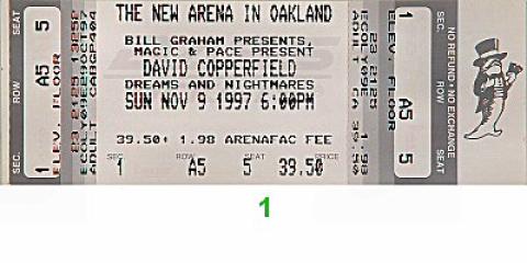 David Copperfield Vintage Ticket