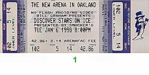 Stars on Ice Vintage Ticket
