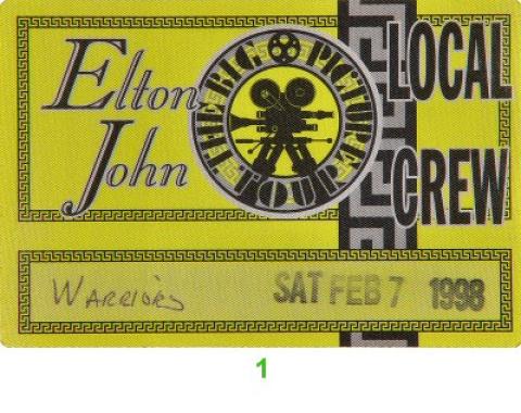 Elton John Backstage Pass