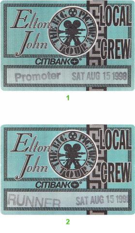 Elton John Backstage Pass