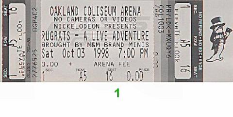 Rugrats Vintage Ticket