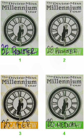 Bette Midler Backstage Pass