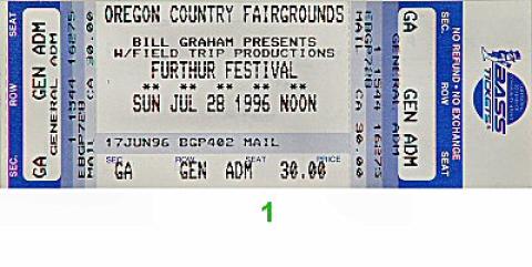 Furthur Festival Vintage Ticket