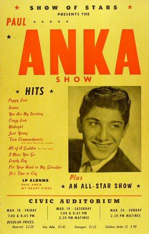 Paul Anka Poster