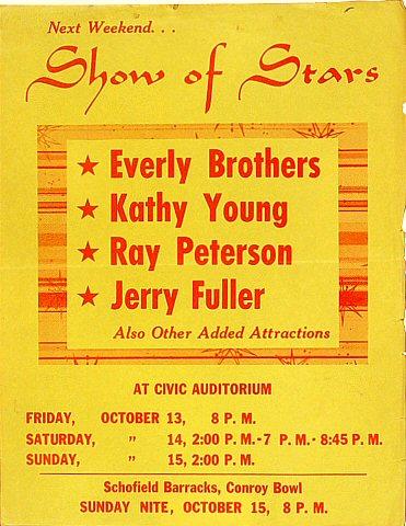 Everly Brothers Handbill