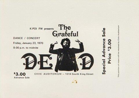 Grateful Dead Handbill