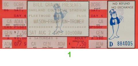 Dave Mason Vintage Ticket