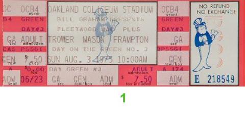 Robin Trower Vintage Ticket