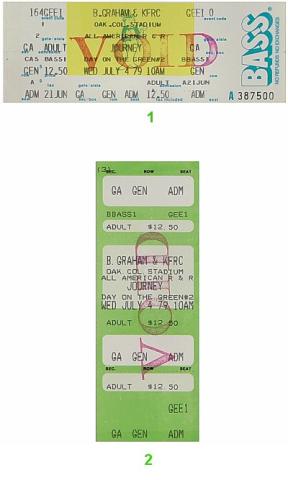 Journey Vintage Ticket