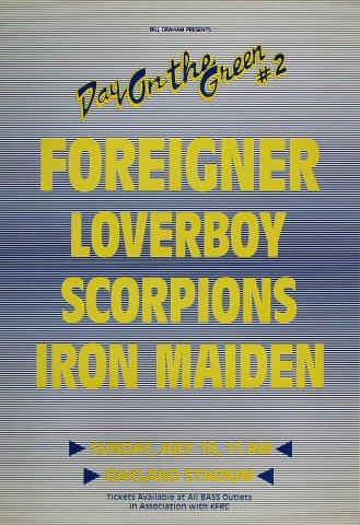 Foreigner Vintage Concert Poster at Wolfgang's