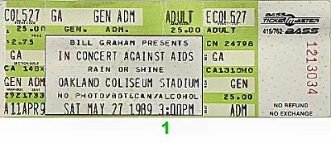 Grateful Dead Vintage Ticket