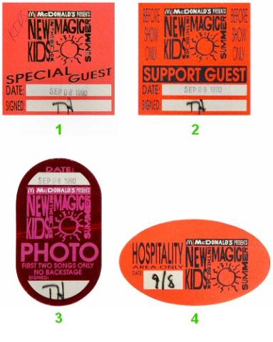 New Kids On The Block Backstage Pass