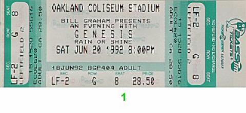 Genesis Vintage Ticket