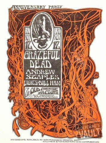 Grateful Dead Handbill