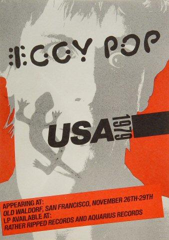 Iggy Pop Handbill