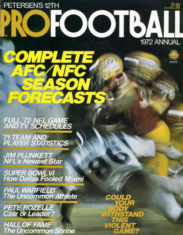 Petersen's Pro Football Annual 1972