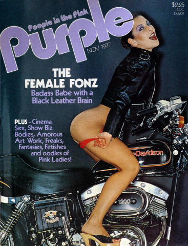 Purple Vintage Adult Magazine