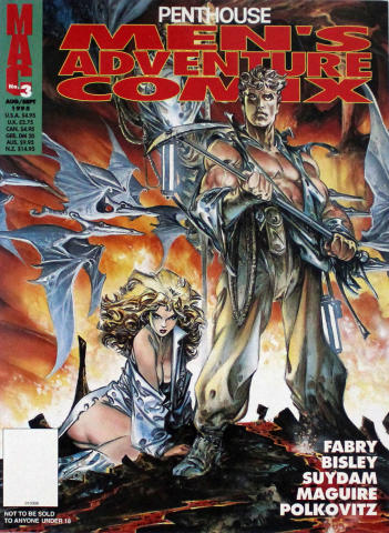 Penthouse Men's Adventure Comix Vintage Adult Magazine