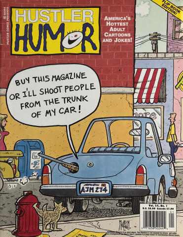 Hustler HUMOR Vintage Adult Magazine
