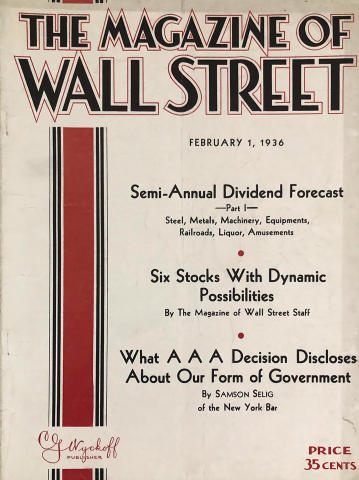 The Magazine Of Wall Street