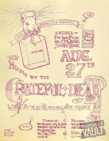 Grateful Dead Handbill