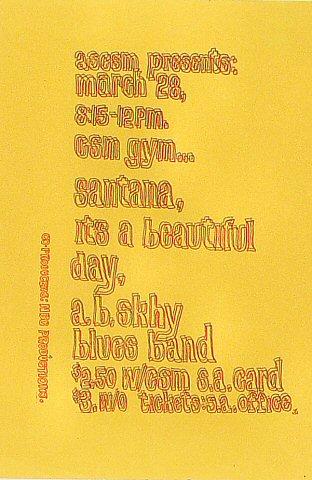 Santana Handbill