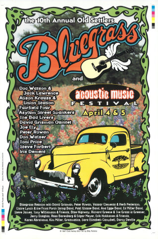 Old Settlers Bluegrass Festival Proof