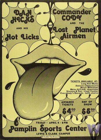 Dan Hicks & His Hot Licks Poster