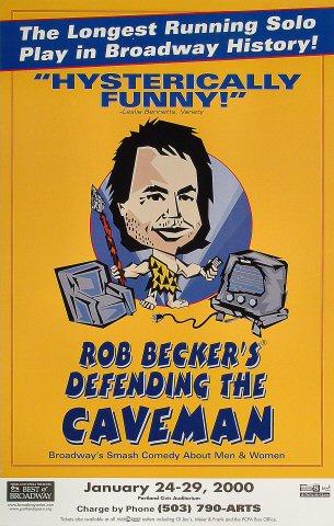 Rob Becker's Defending the Caveman Poster