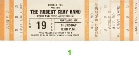 Robert Cray Band Vintage Ticket