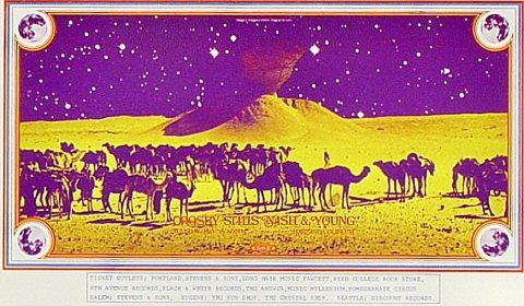 Crosby, Stills, Nash & Young Handbill