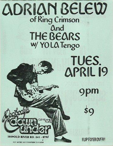 Adrian Belew Handbill