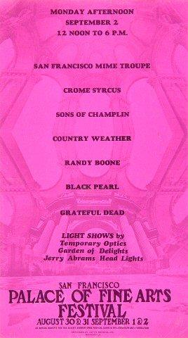 San Francisco Mime Troupe Handbill