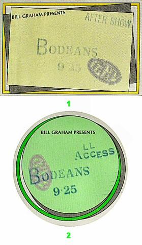 The BoDeans Backstage Pass