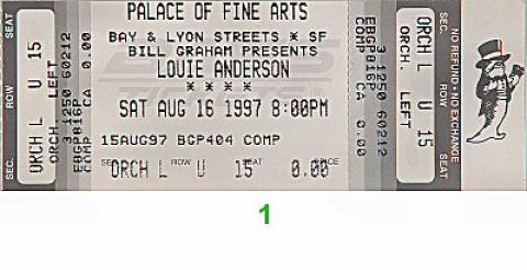 Louie Anderson Vintage Ticket