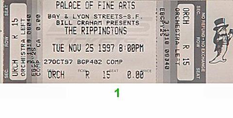 The Rippingtons Vintage Ticket