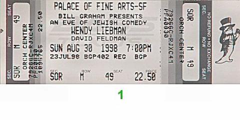 Wendy Liebman Vintage Ticket