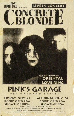 Concrete Blonde Poster