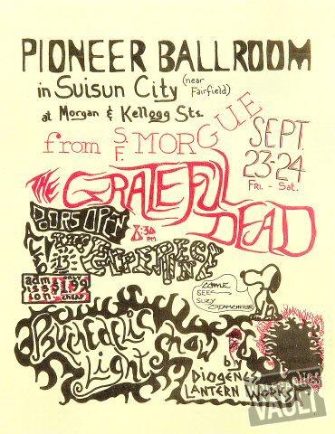 Grateful Dead Handbill
