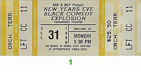 Paul Mooney Vintage Ticket